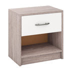 Bedside Nightstand with Drawer & Open Storage Shelf – Multiple Colors