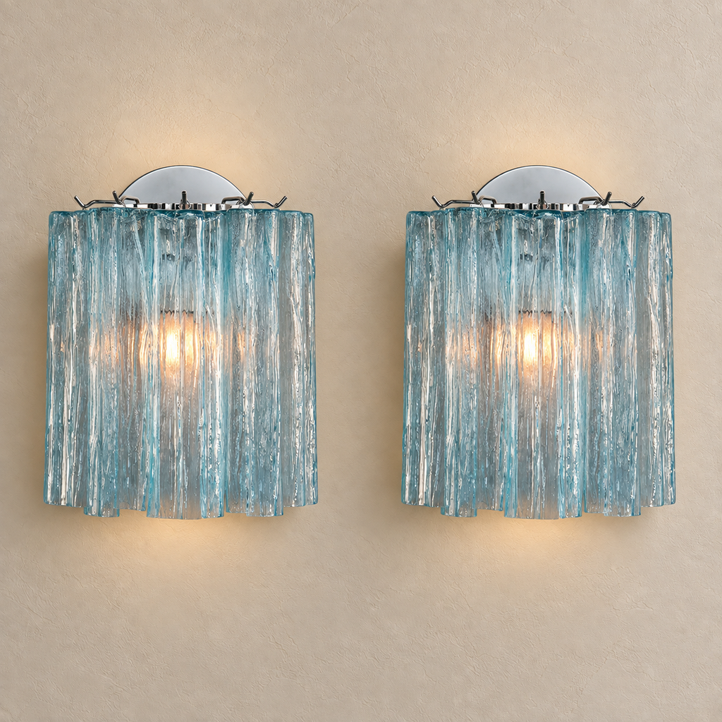 Murano Glass Tube Wall Sconce – Handcrafted Decorative Glass