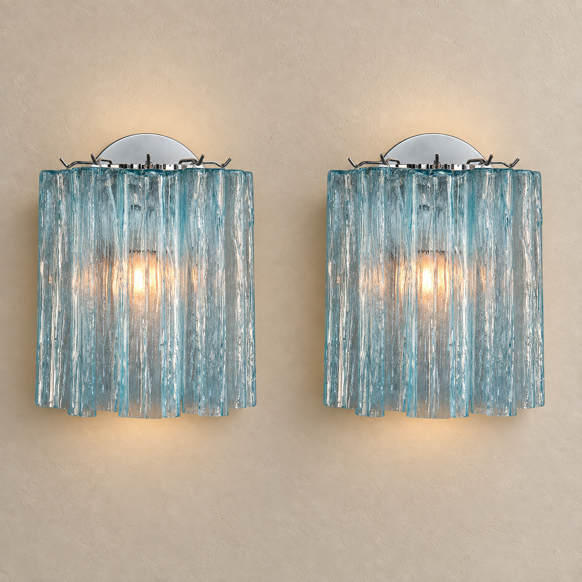 Murano Glass Tube Wall Sconce – Handcrafted Decorative Glass