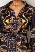 Women’s Baroque Print Resort Maxi Dress