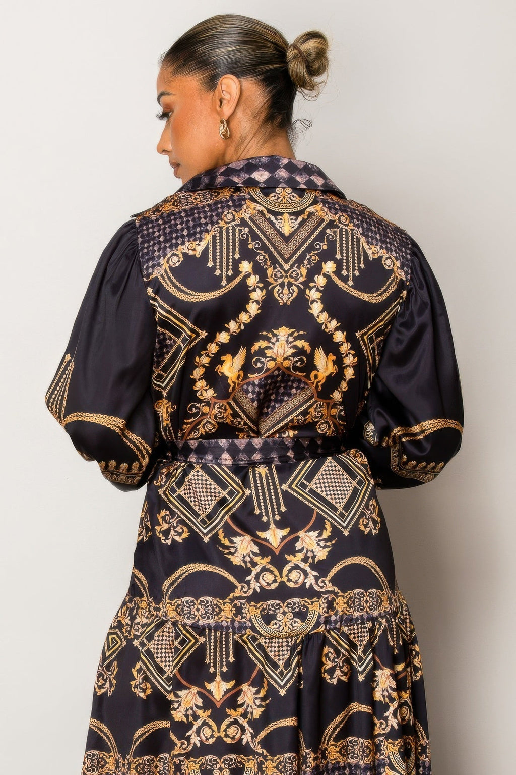 Women’s Baroque Print Resort Maxi Dress