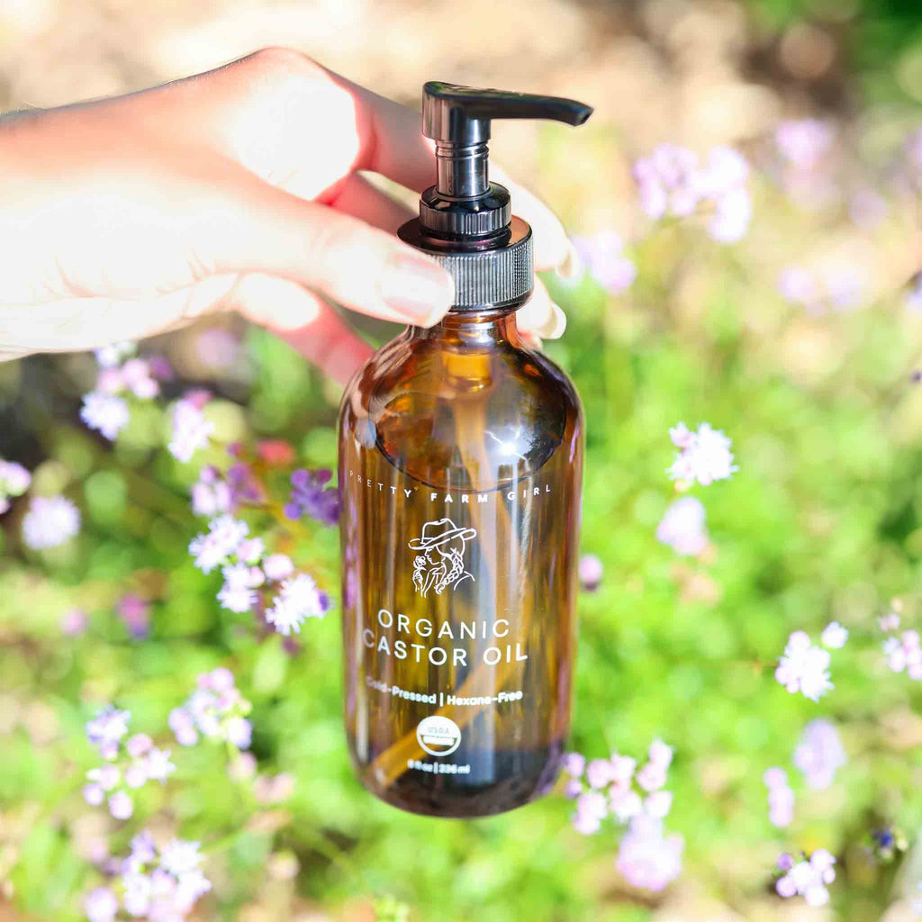 Organic Cold-Pressed Castor Oil – 8 oz or 16 oz