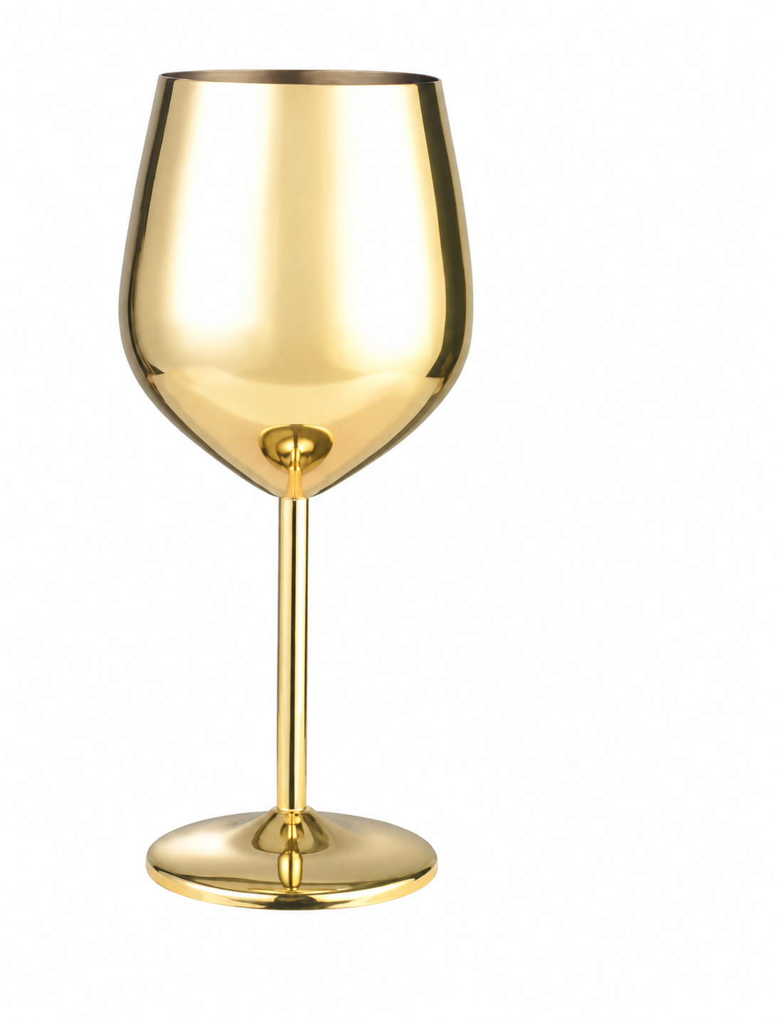 Stainless Steel Finish Wine Glass