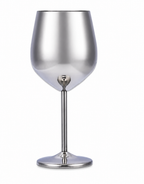 Stainless Steel Finish Wine Glass