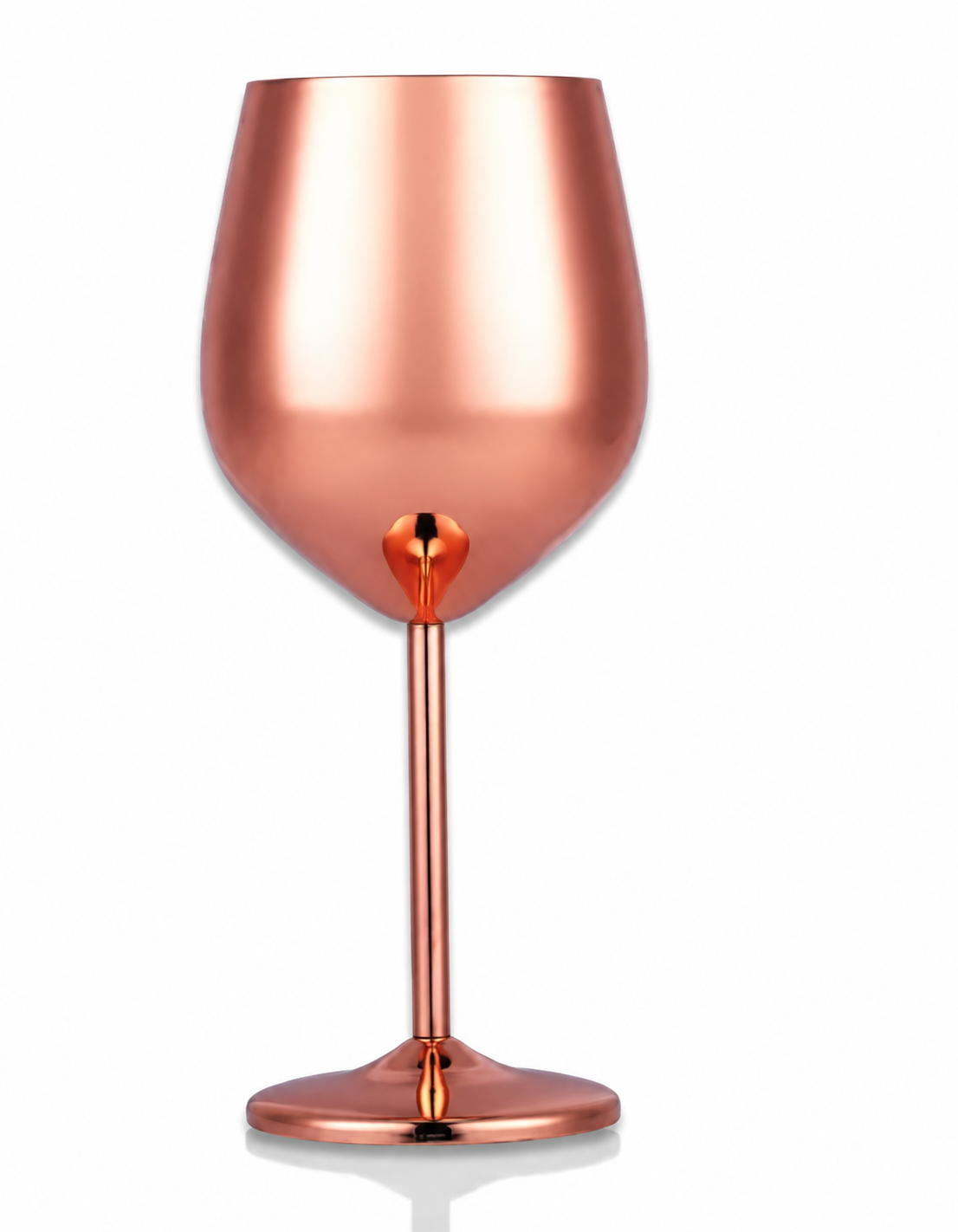 Stainless Steel Finish Wine Glass