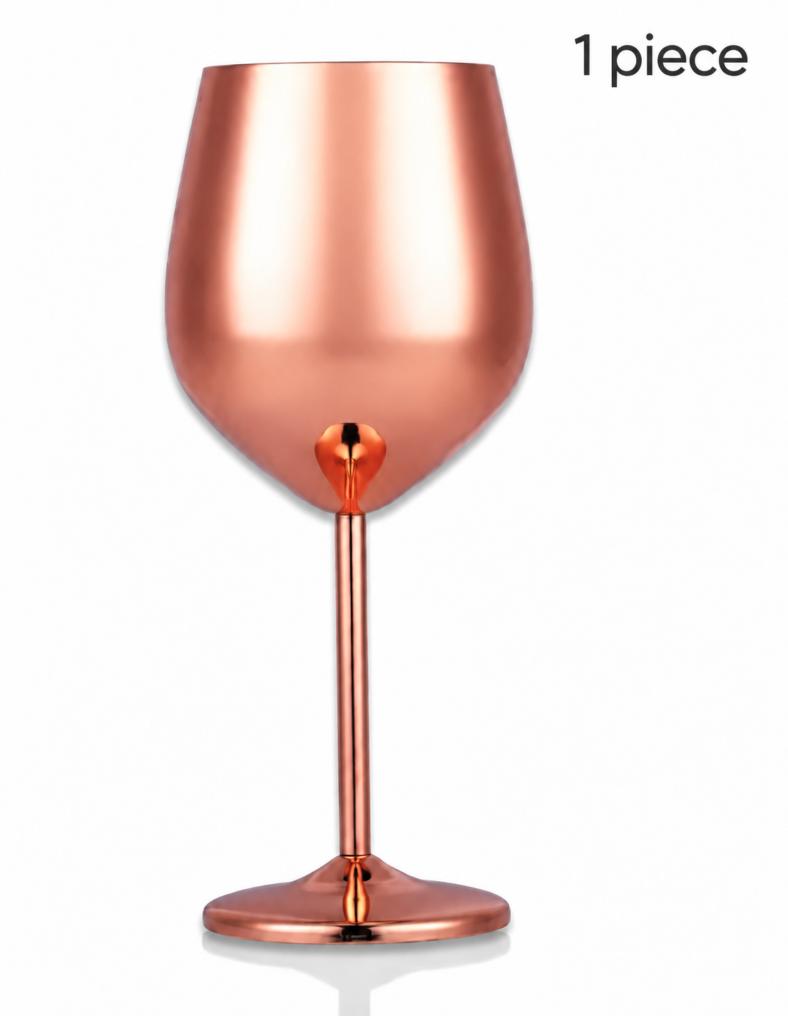Stainless Steel Finish Wine Glass