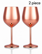 Stainless Steel Finish Wine Glass
