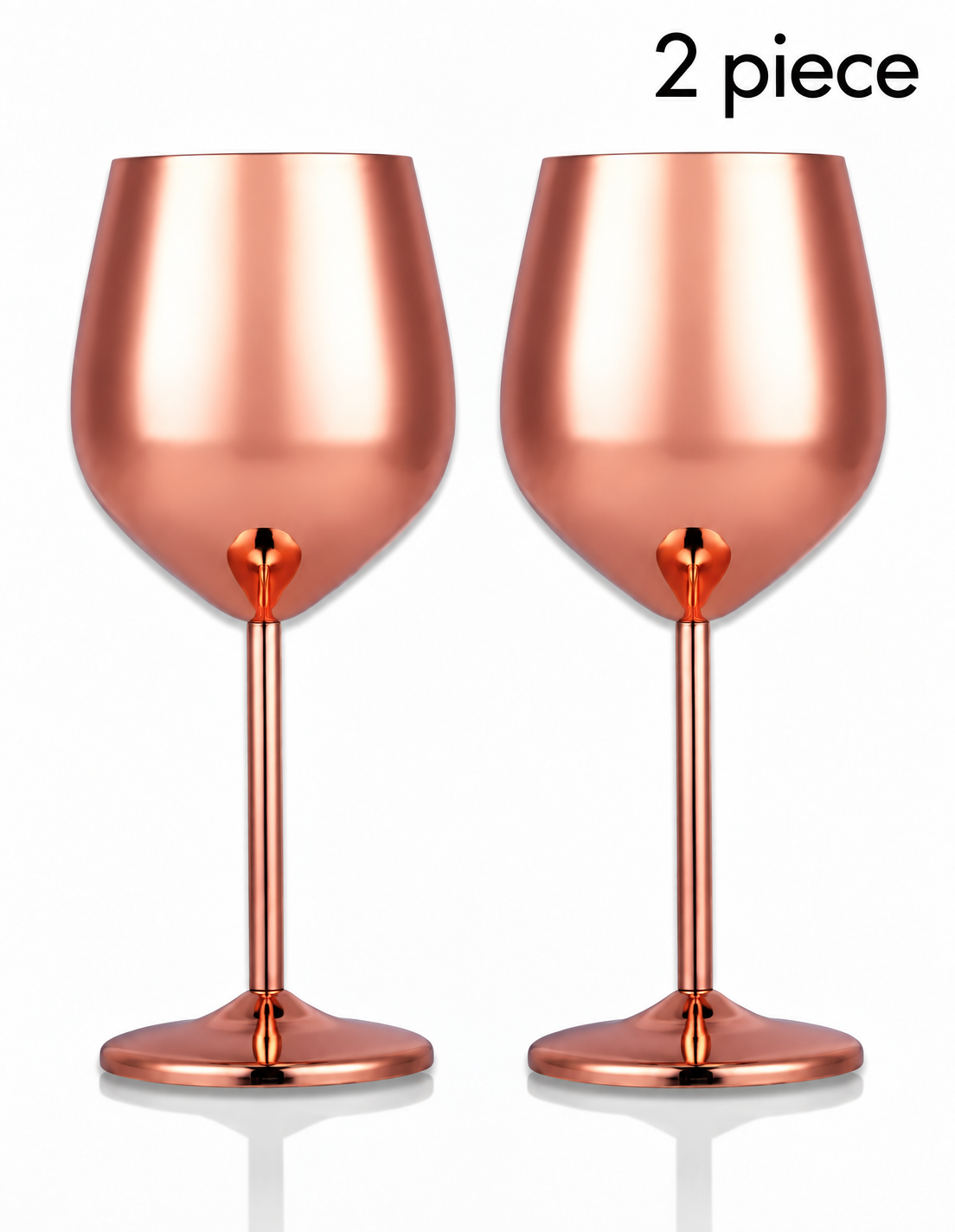 Stainless Steel Finish Wine Glass