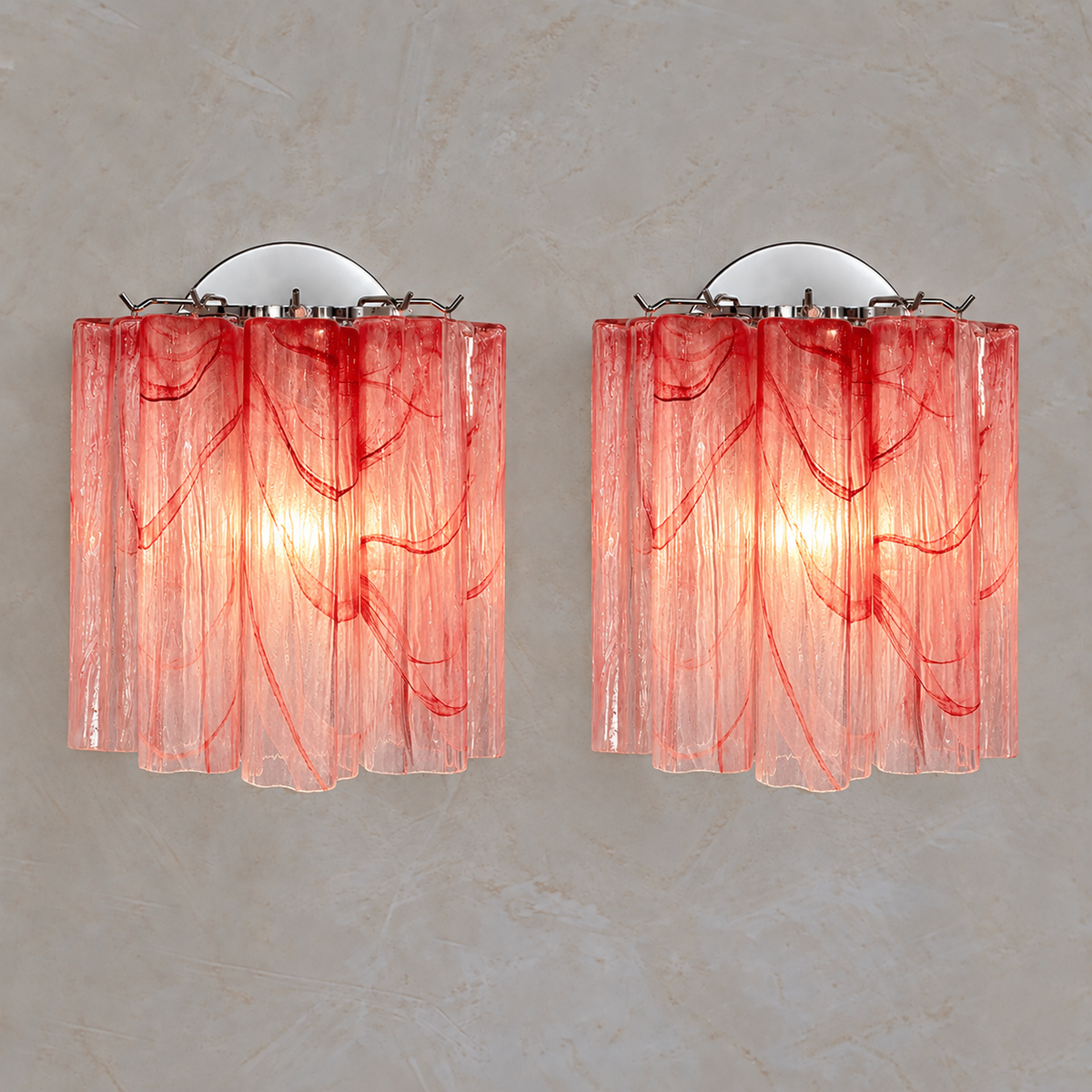 Murano Glass Tube Wall Sconce – Handcrafted Decorative Glass