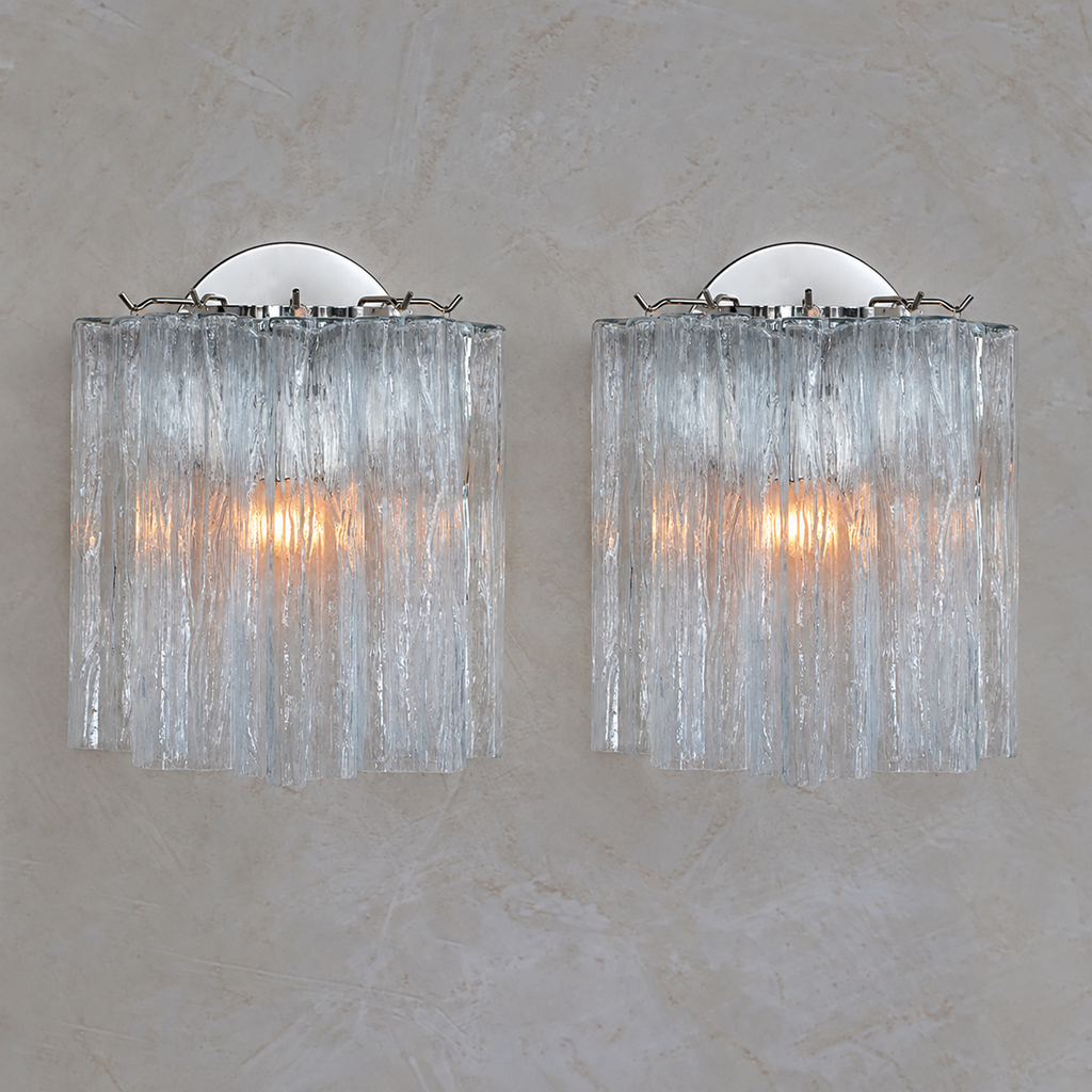 Murano Glass Tube Wall Sconce – Handcrafted Decorative Glass