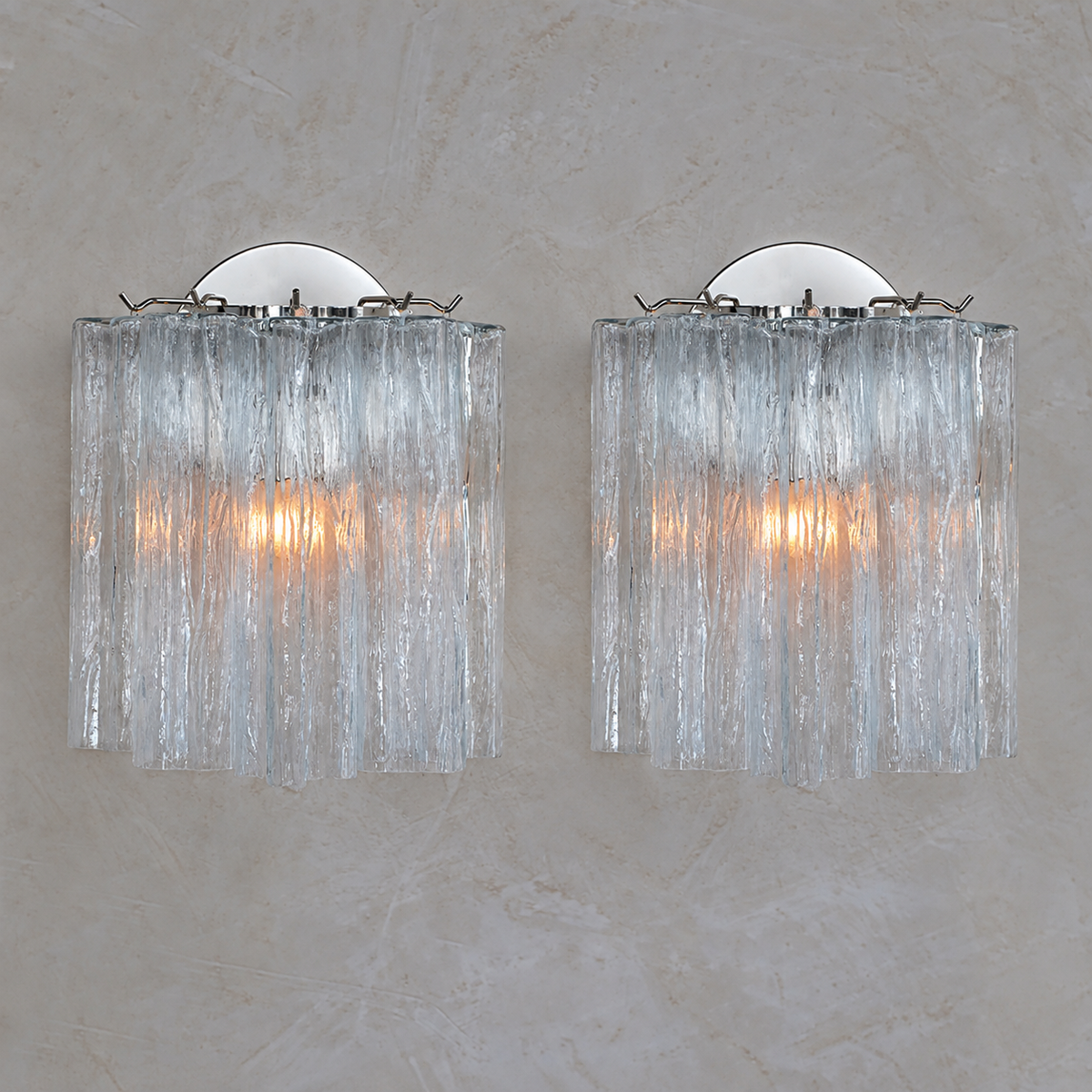 Murano Glass Tube Wall Sconce – Handcrafted Decorative Glass