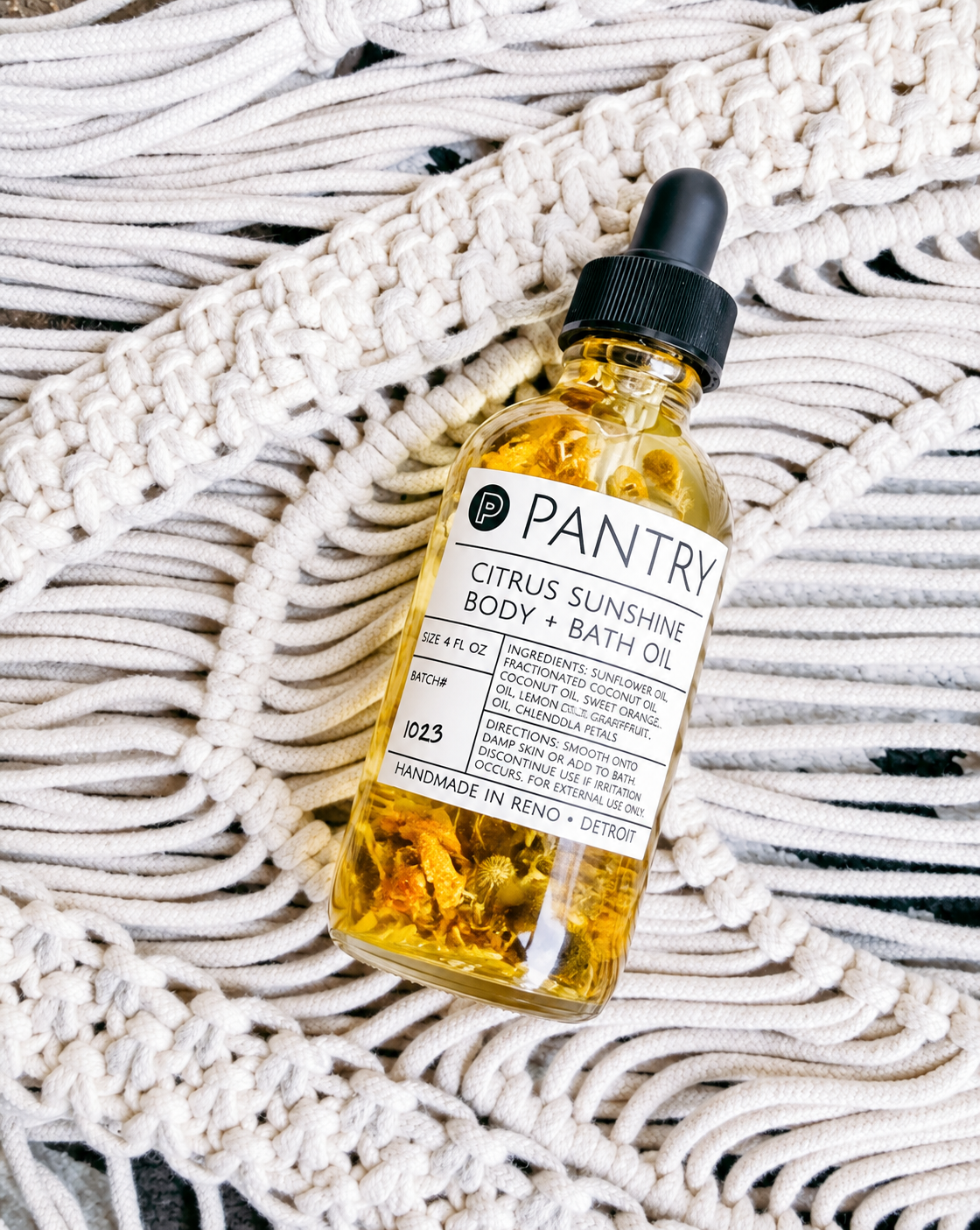 Botanical Body & Bath Oil – Rose Blush or Citrus Sunshine