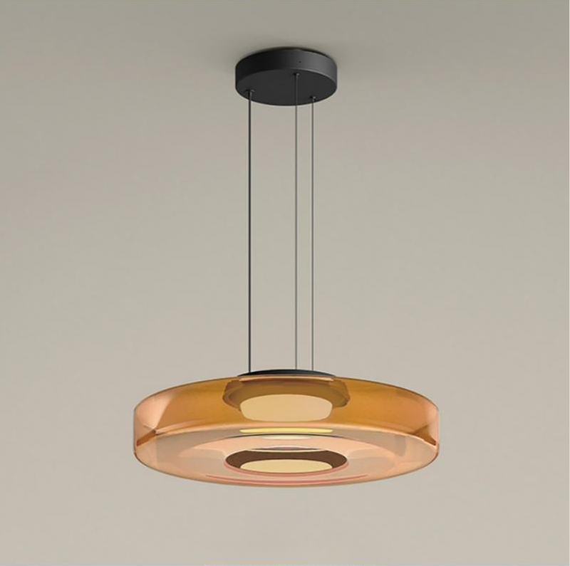 Bauhaus Layered Glass Pendant Light – Modern Ceiling Fixture