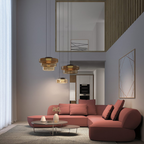 Bauhaus Layered Glass Pendant Light – Modern Ceiling Fixture
