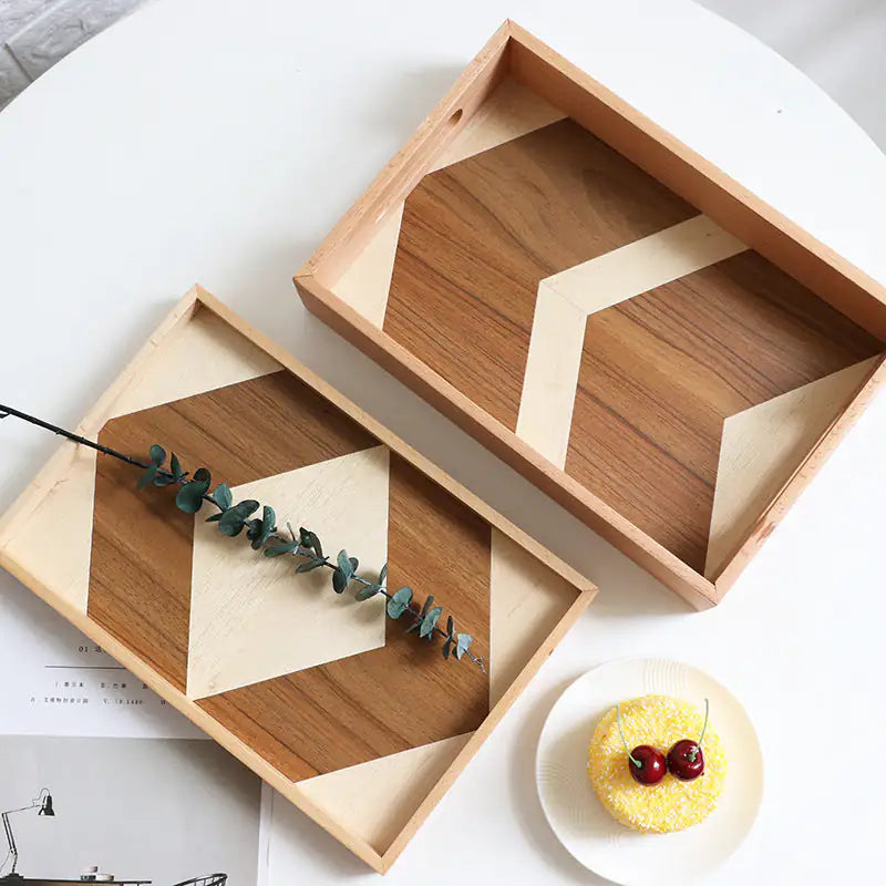 Wood Cake Serving Tray