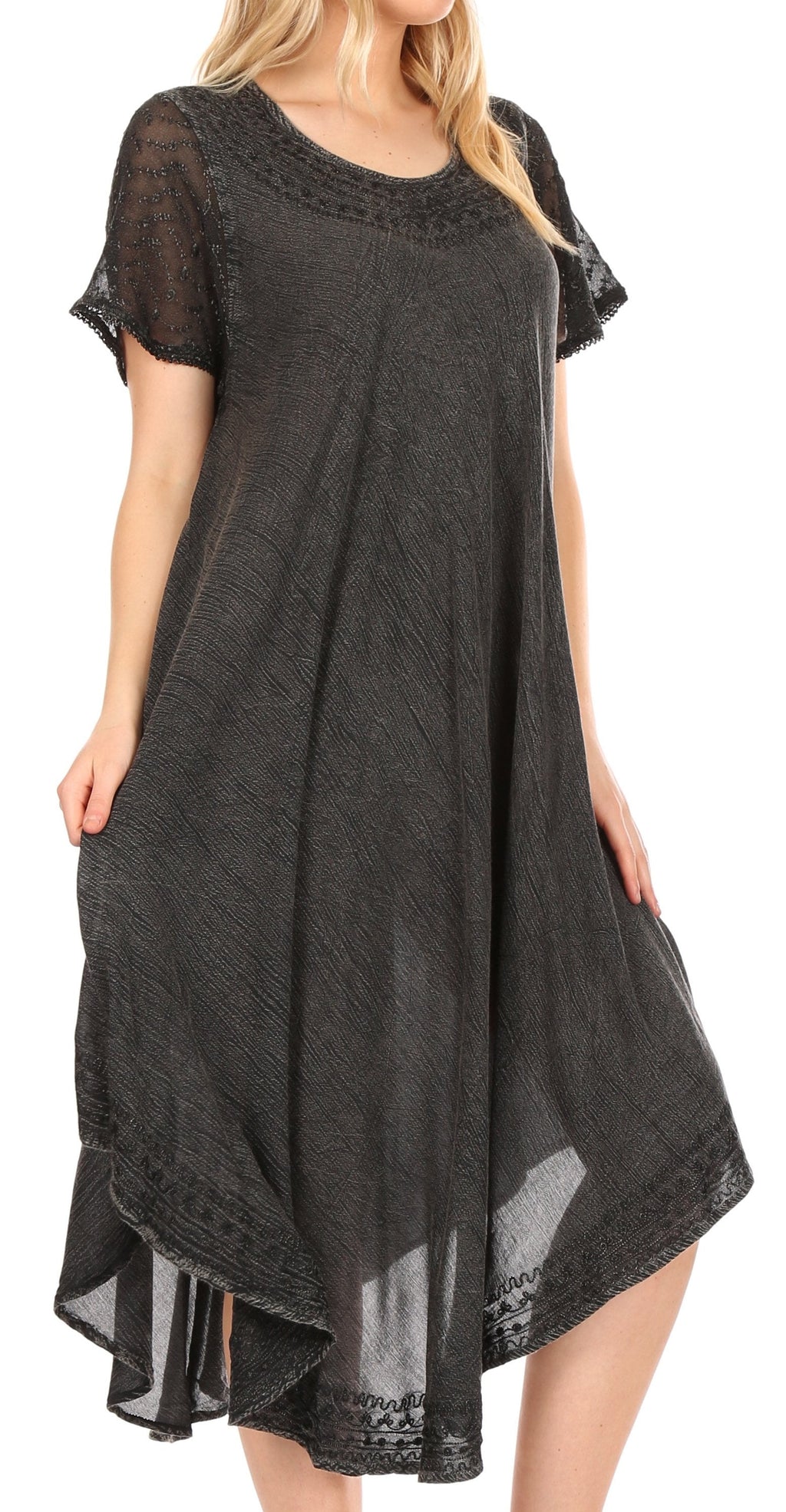 Women’s Relaxed Embroidered Caftan Dress