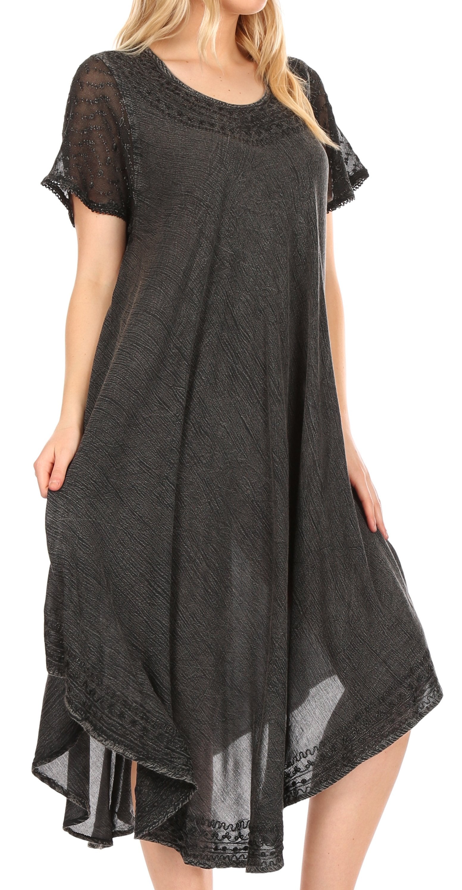 Women’s Relaxed Embroidered Caftan Dress