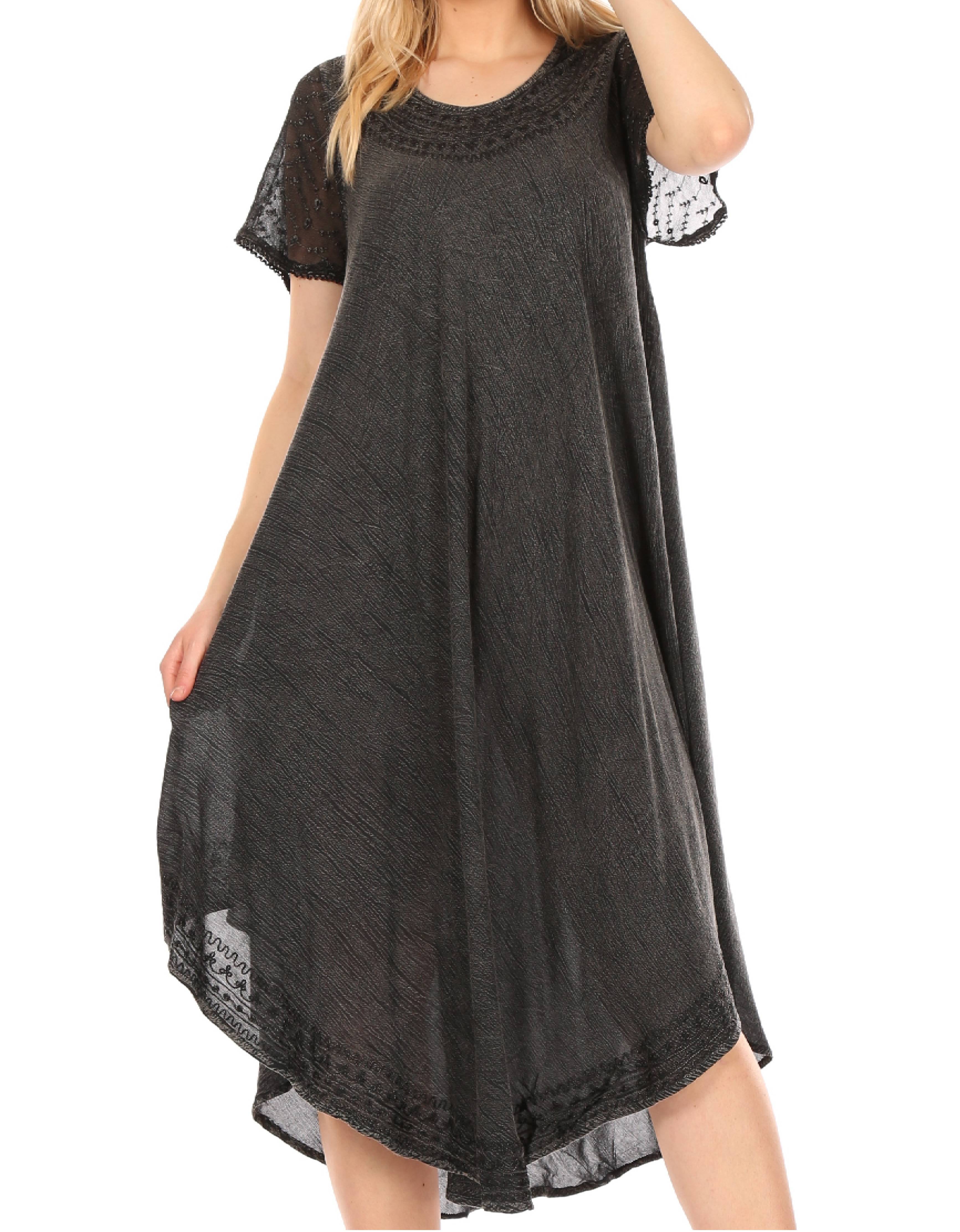 Women’s Relaxed Embroidered Caftan Dress