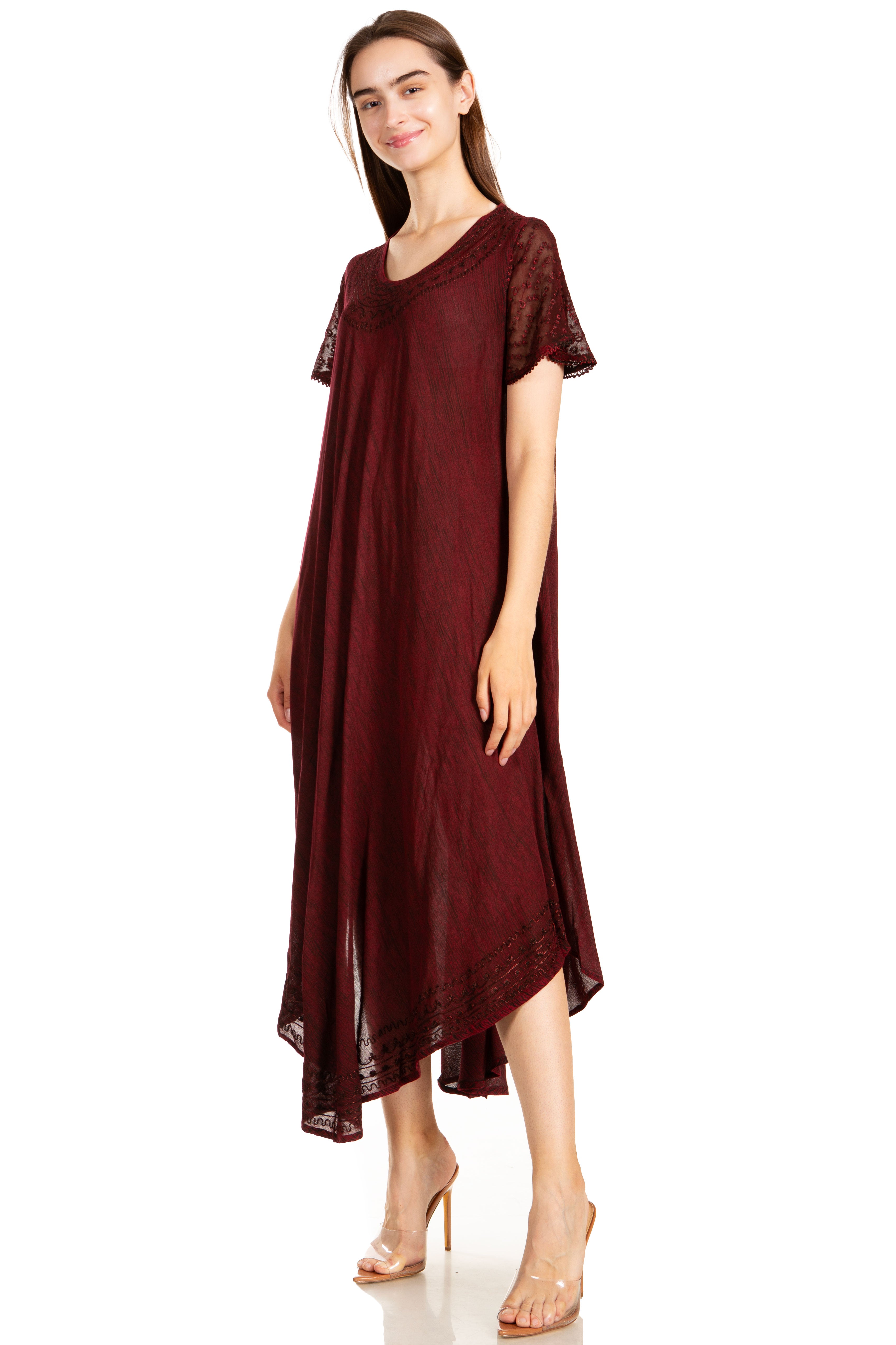 Women’s Relaxed Embroidered Caftan Dress