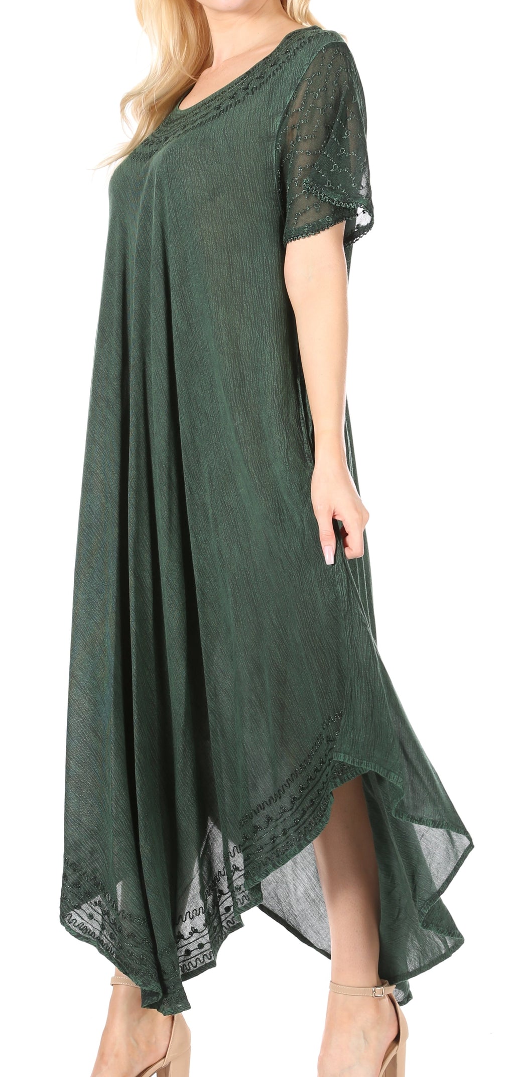Women’s Relaxed Embroidered Caftan Dress