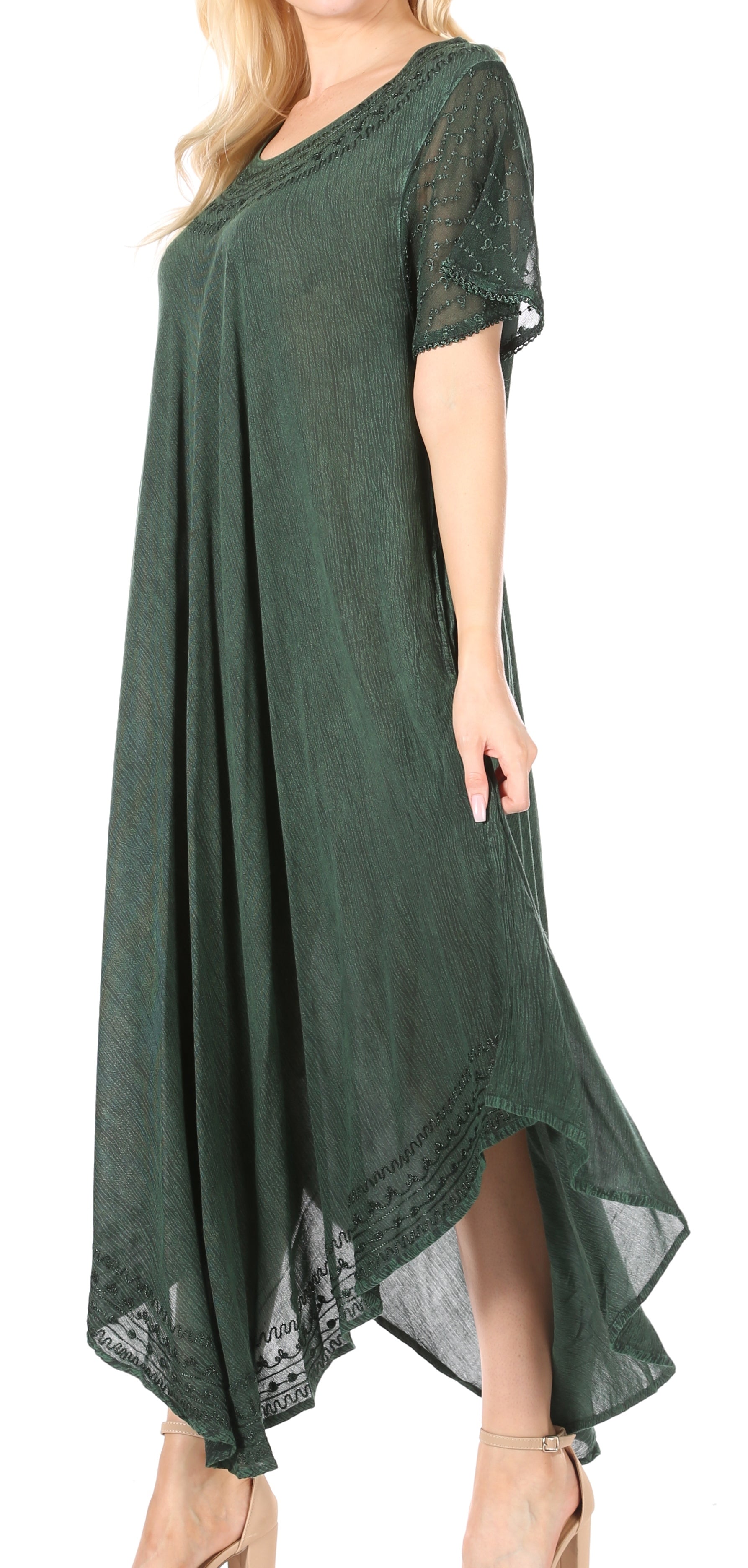 Women’s Relaxed Embroidered Caftan Dress