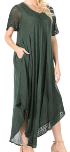 Women’s Relaxed Embroidered Caftan Dress