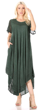 Women’s Relaxed Embroidered Caftan Dress