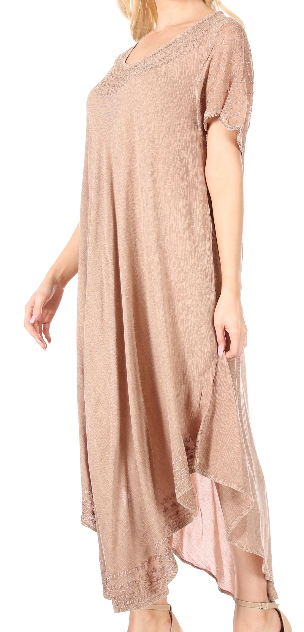 Women’s Relaxed Embroidered Caftan Dress