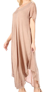 Women’s Relaxed Embroidered Caftan Dress
