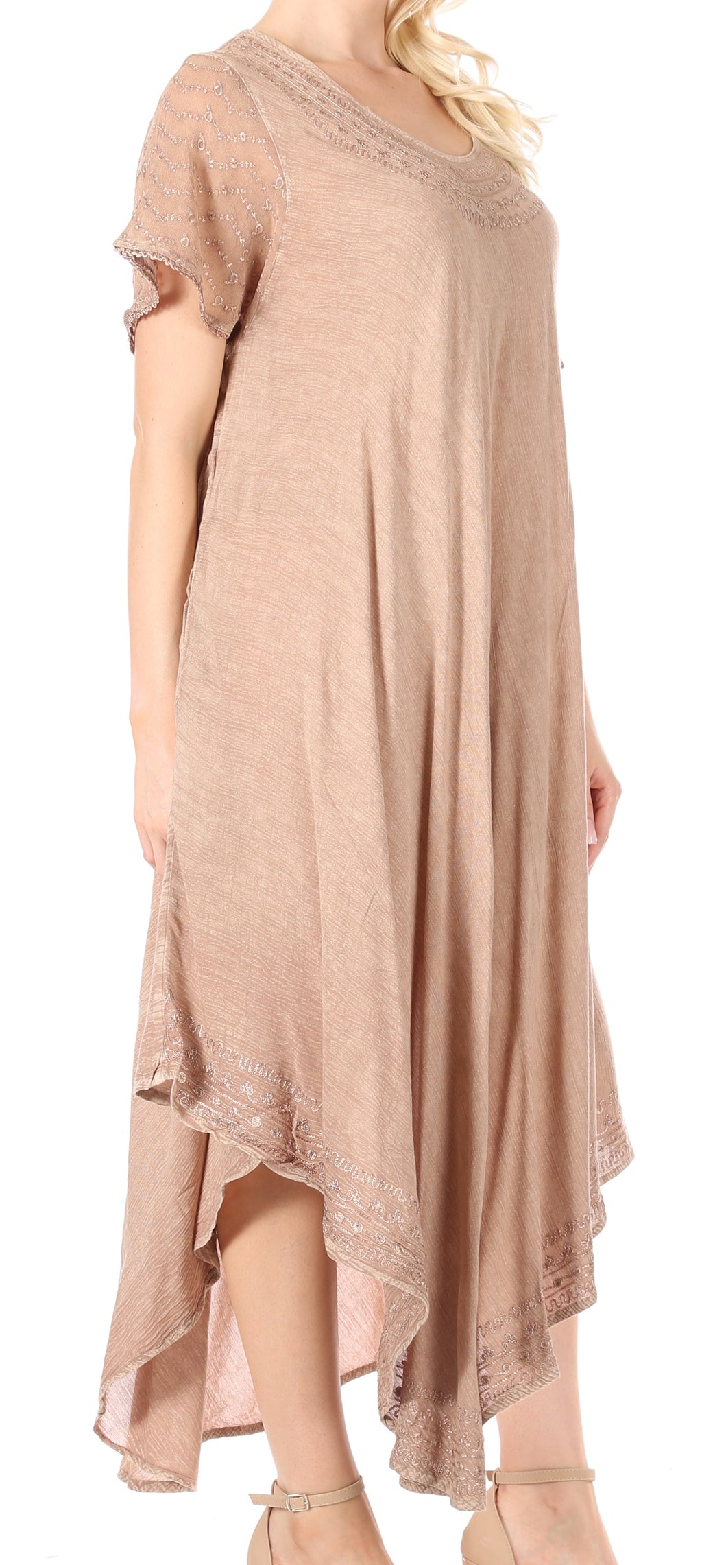 Women’s Relaxed Embroidered Caftan Dress