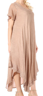 Women’s Relaxed Embroidered Caftan Dress