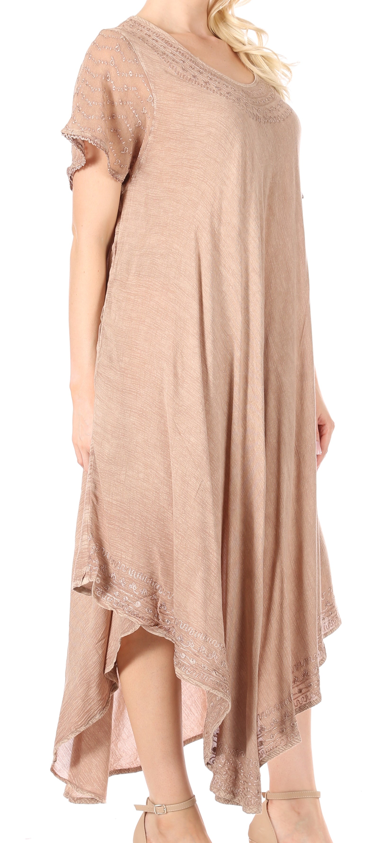 Women’s Relaxed Embroidered Caftan Dress