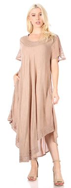 Women’s Relaxed Embroidered Caftan Dress