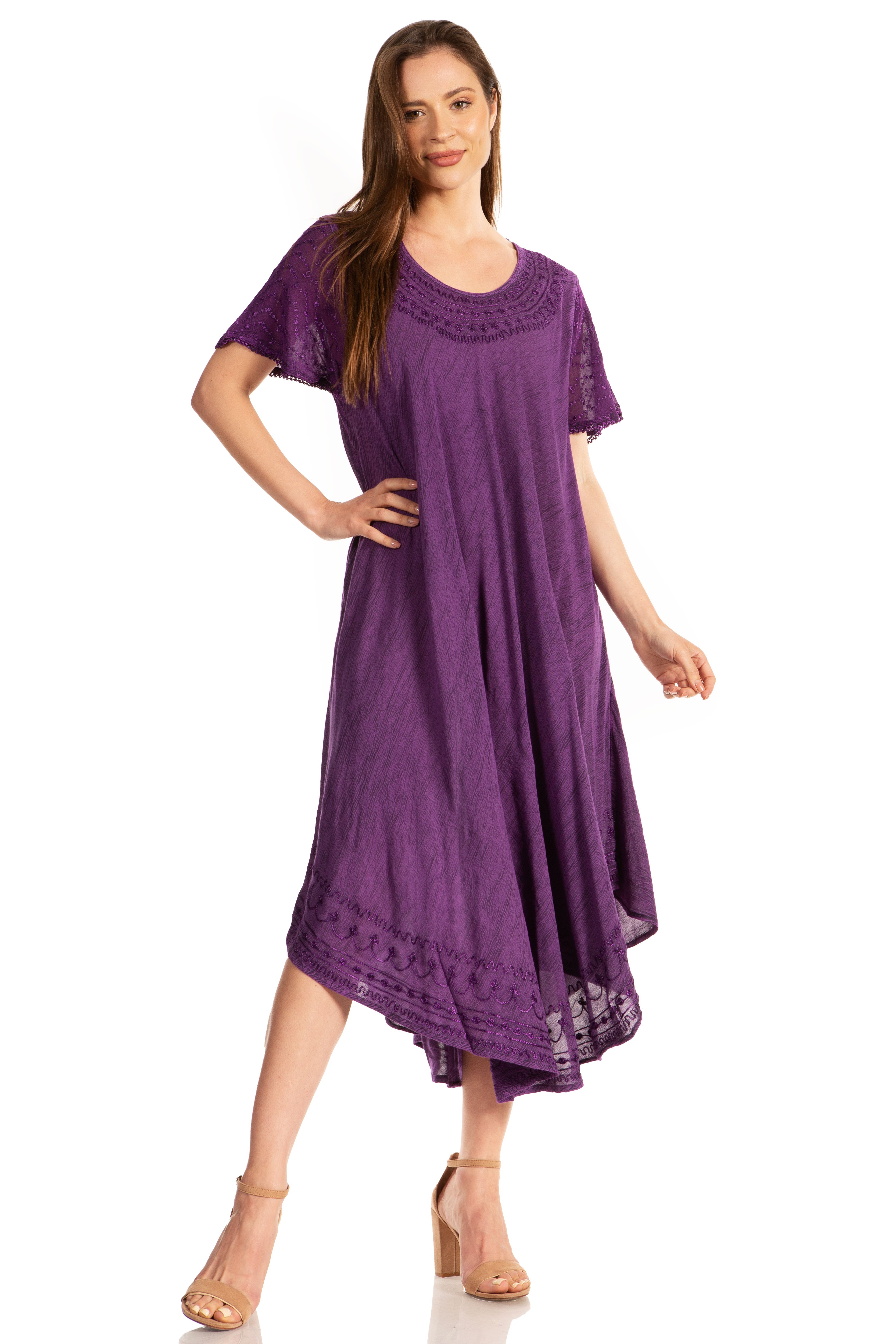 Women’s Relaxed Embroidered Caftan Dress