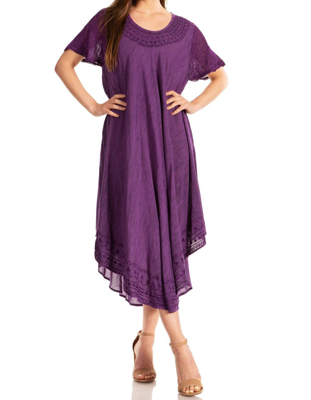 Women’s Relaxed Embroidered Caftan Dress
