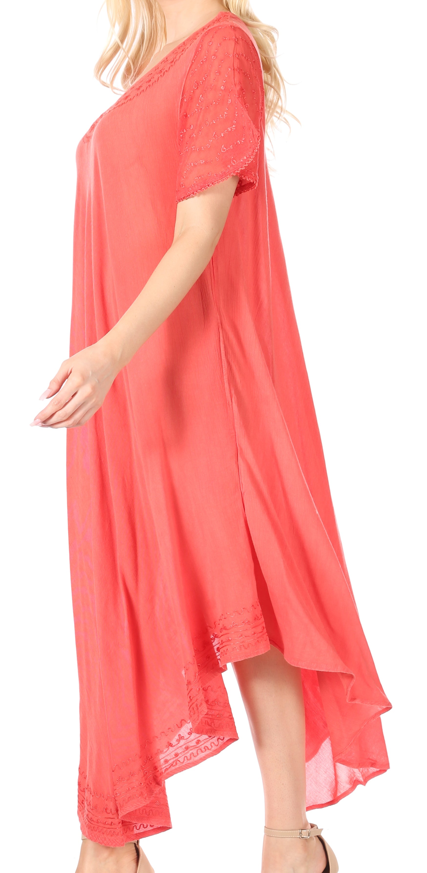 Women’s Relaxed Embroidered Caftan Dress