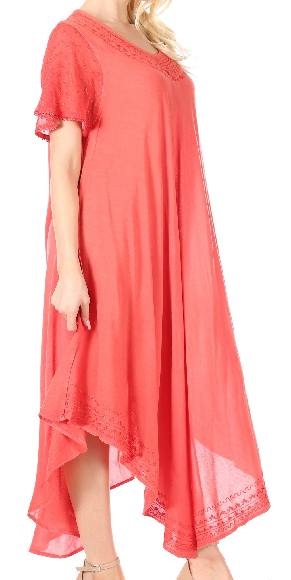 Women’s Relaxed Embroidered Caftan Dress
