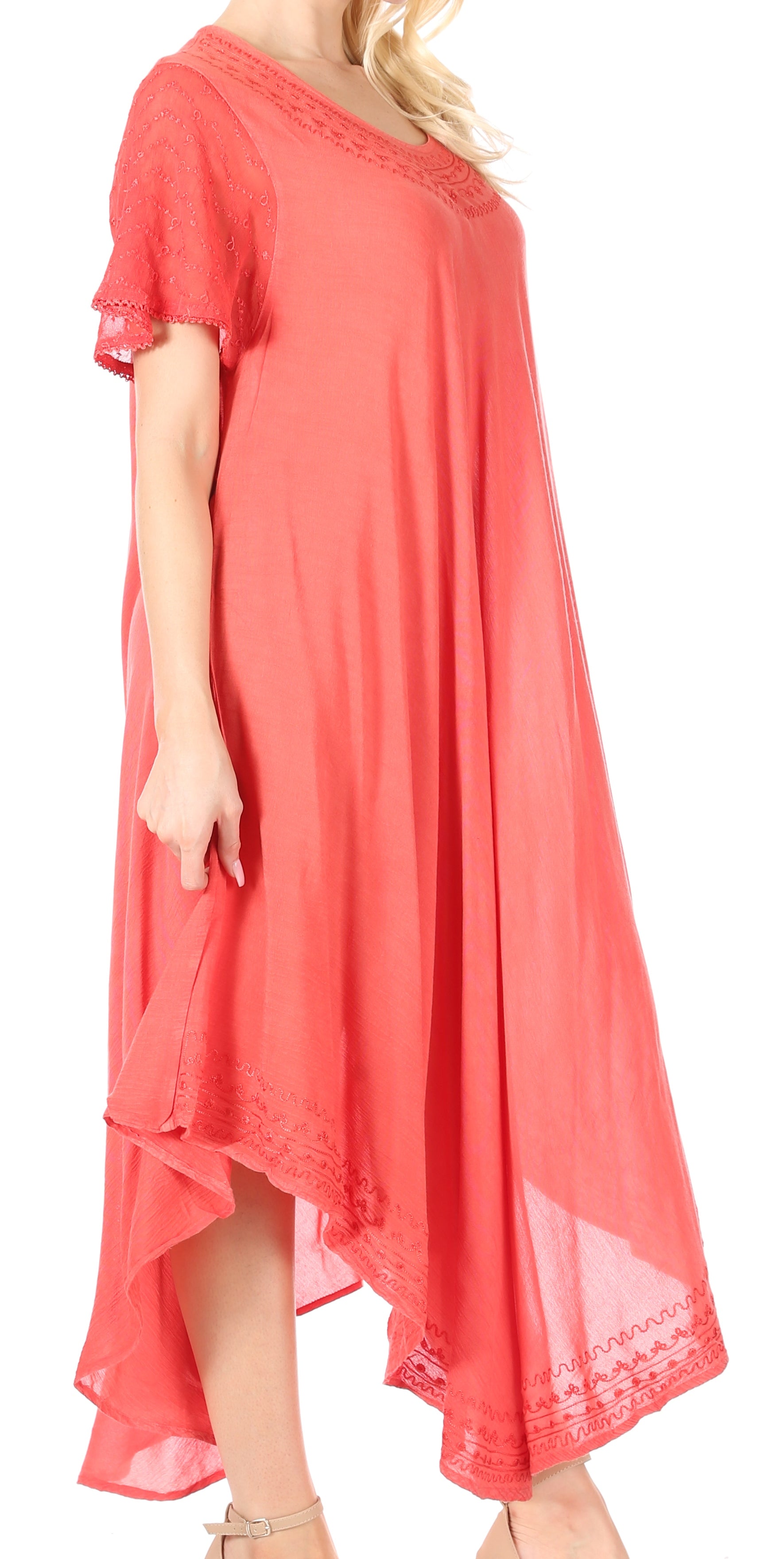 Women’s Relaxed Embroidered Caftan Dress