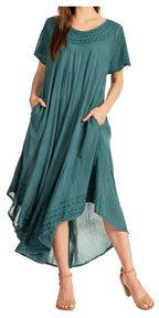 Women’s Relaxed Embroidered Caftan Dress