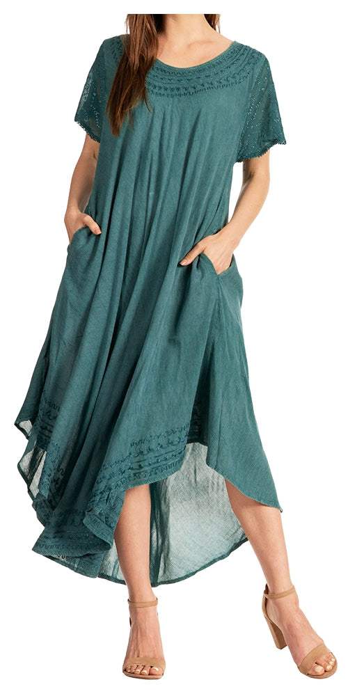 Women’s Relaxed Embroidered Caftan Dress