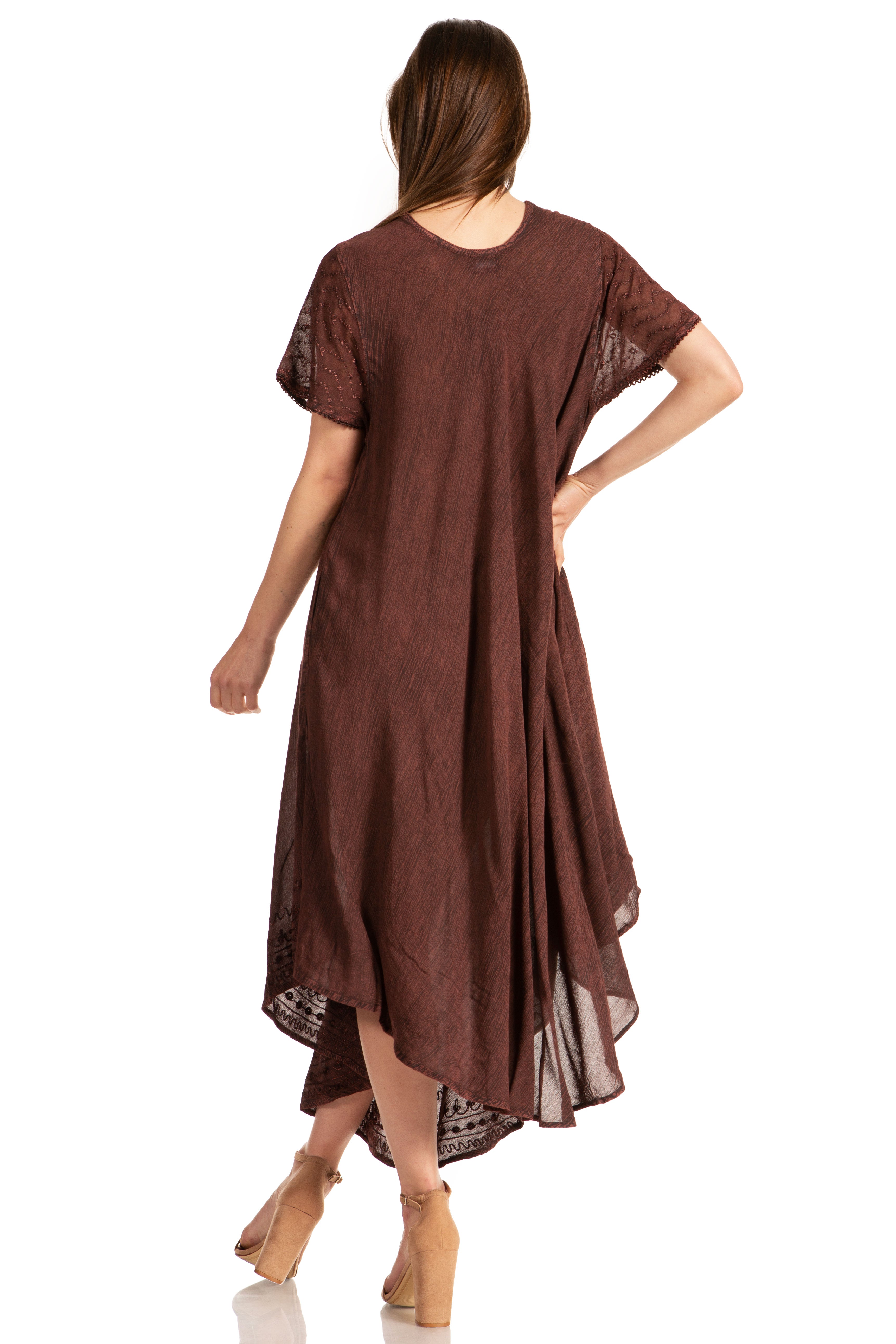 Women’s Relaxed Embroidered Caftan Dress