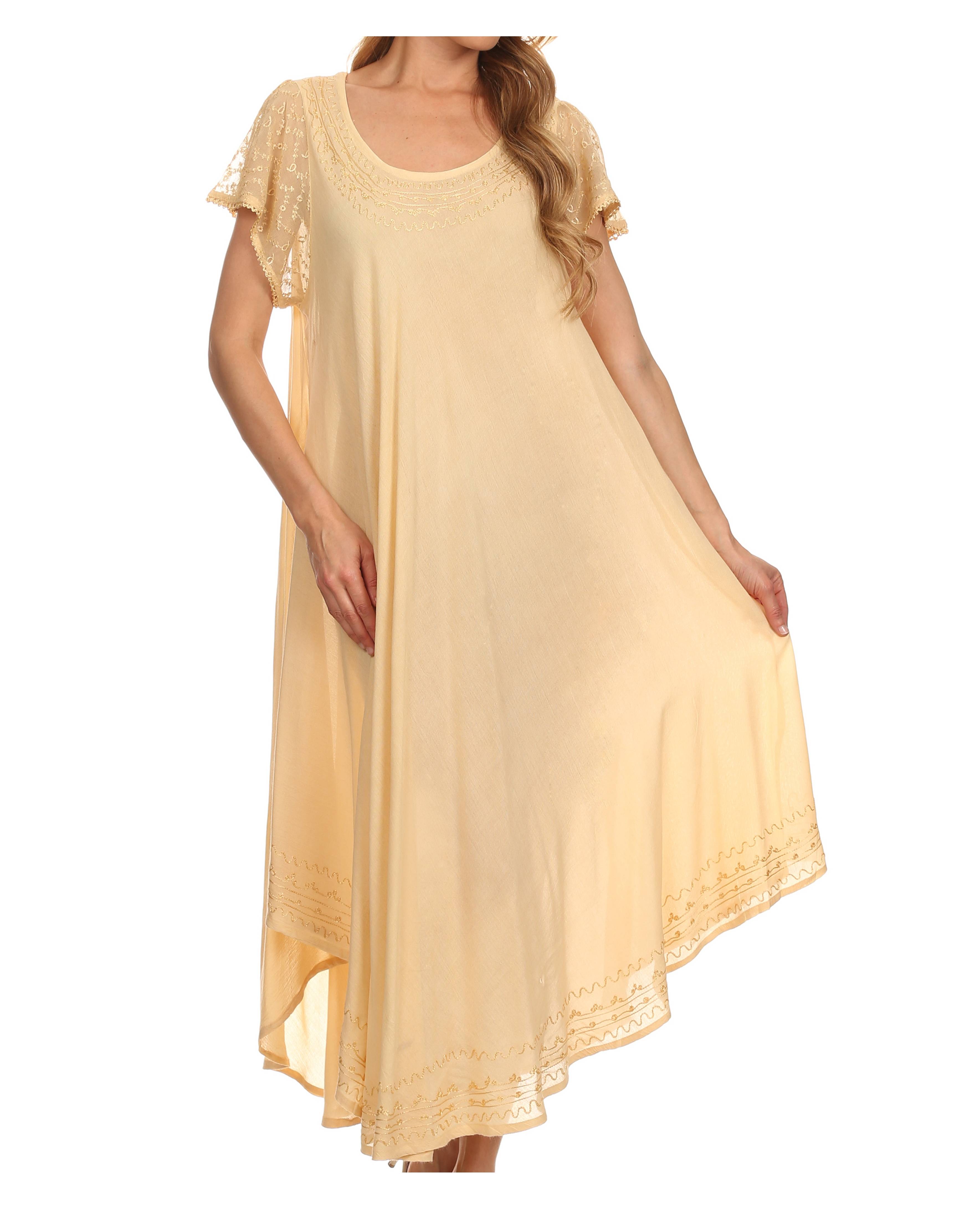Women’s Relaxed Embroidered Caftan Dress