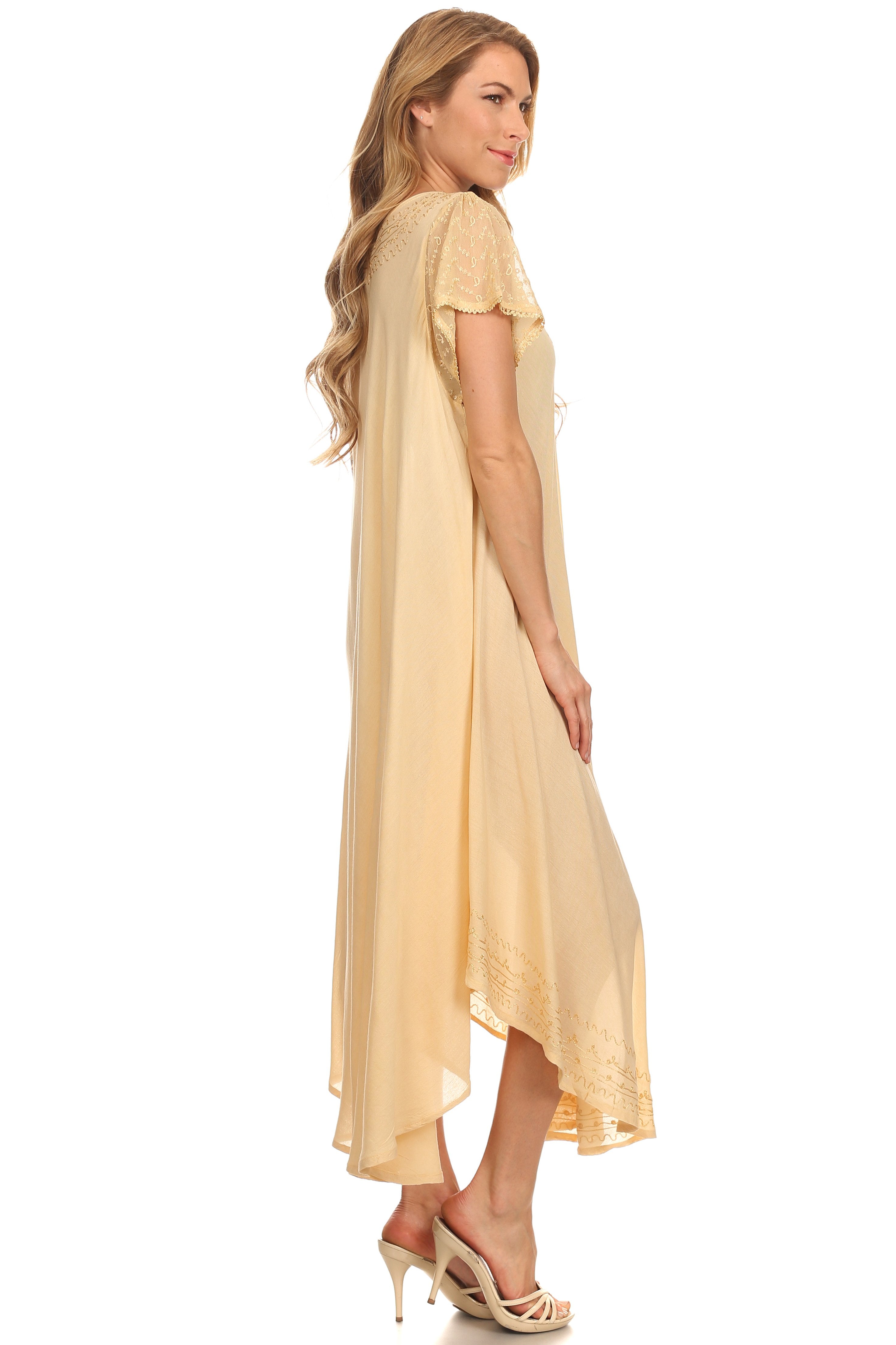 Women’s Relaxed Embroidered Caftan Dress