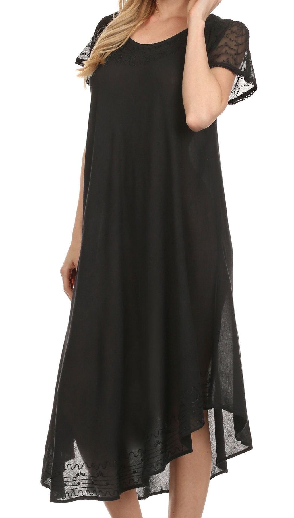 Women’s Relaxed Embroidered Caftan Dress