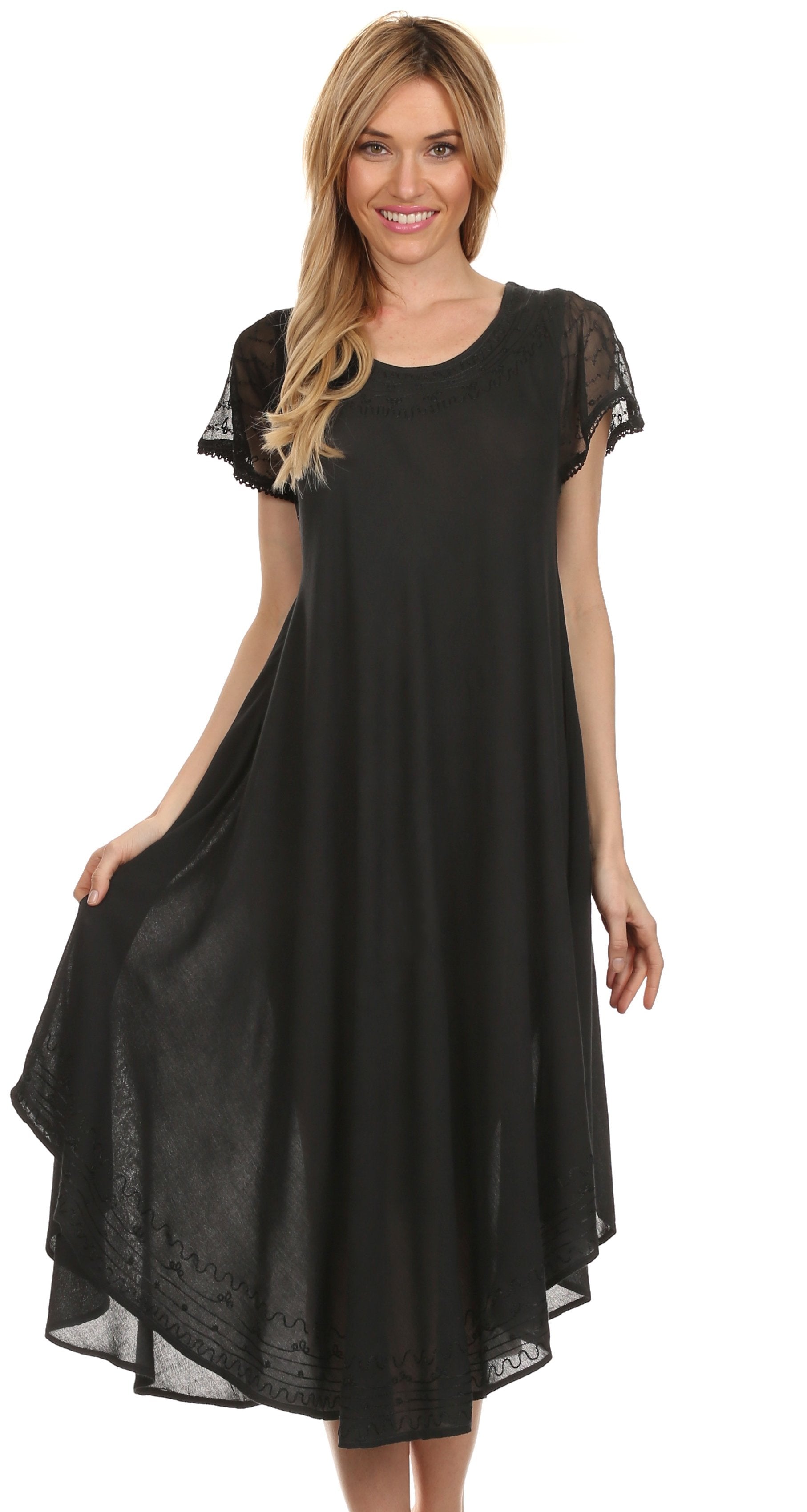 Women’s Relaxed Embroidered Caftan Dress