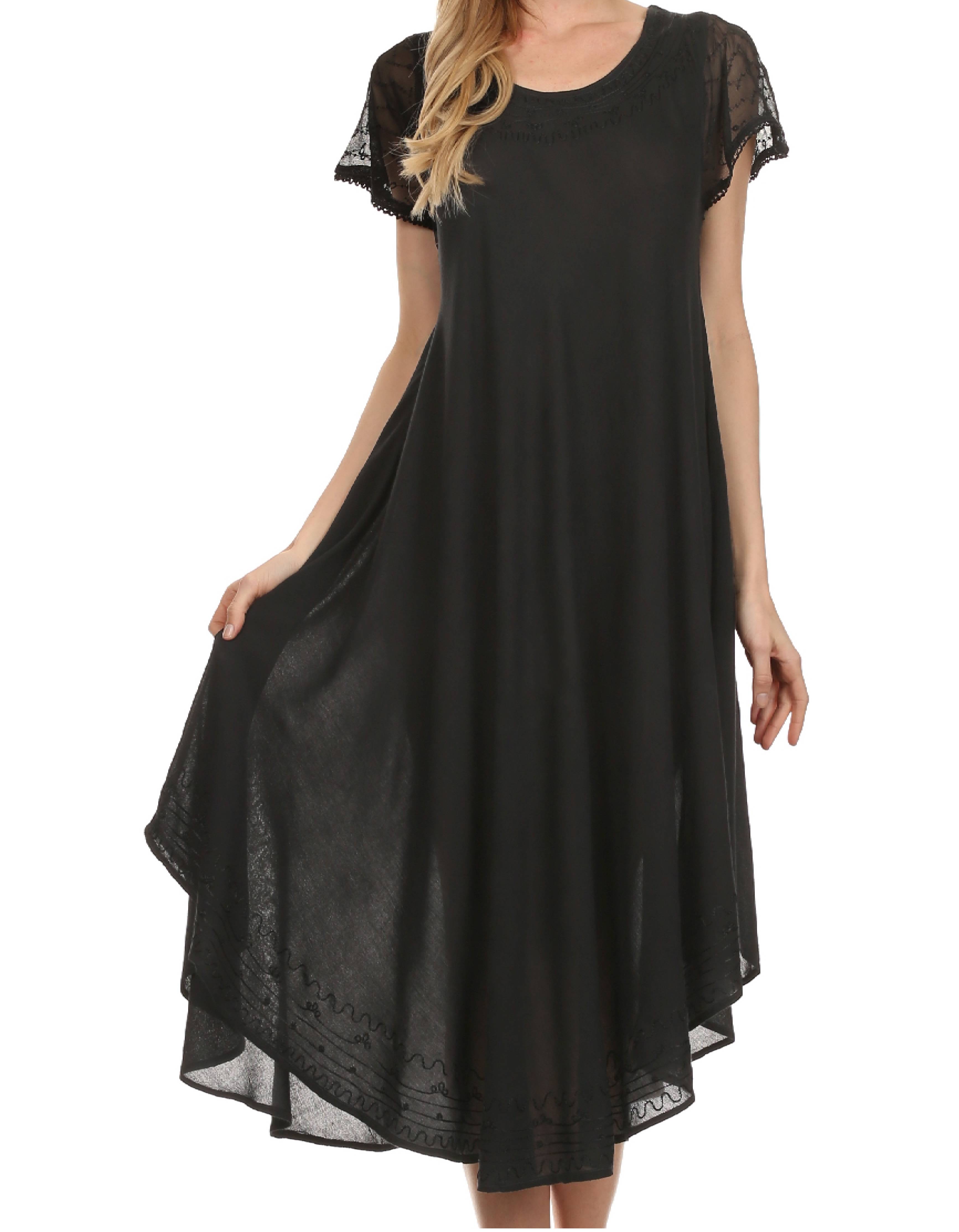 Women’s Relaxed Embroidered Caftan Dress