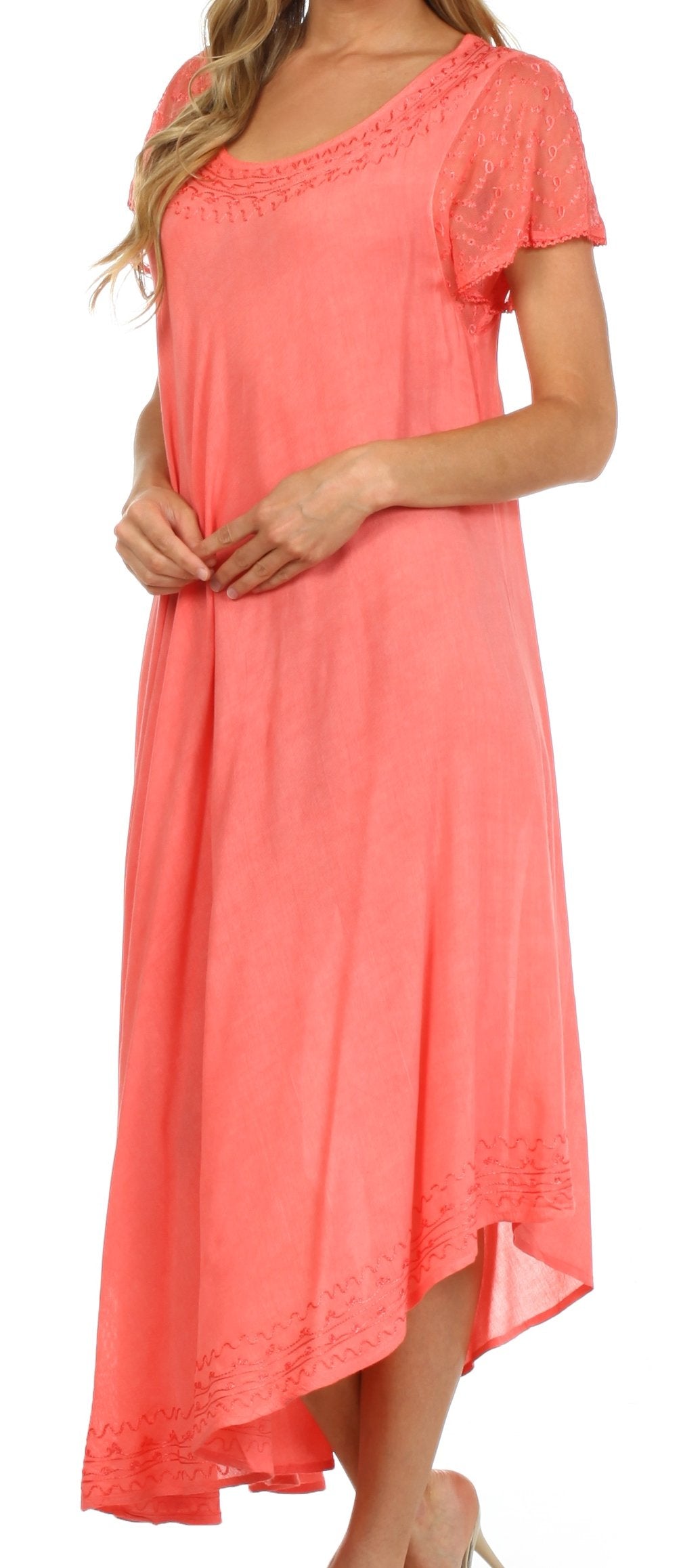 Women’s Relaxed Embroidered Caftan Dress