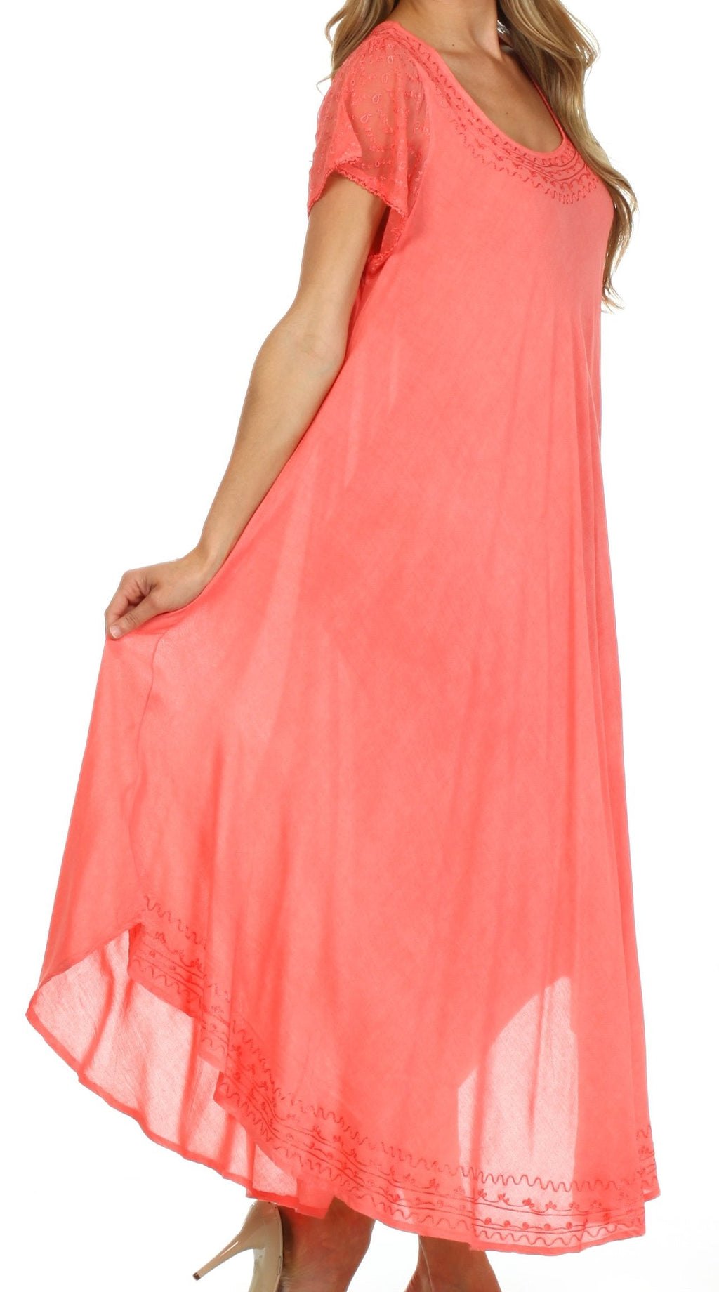 Women’s Relaxed Embroidered Caftan Dress