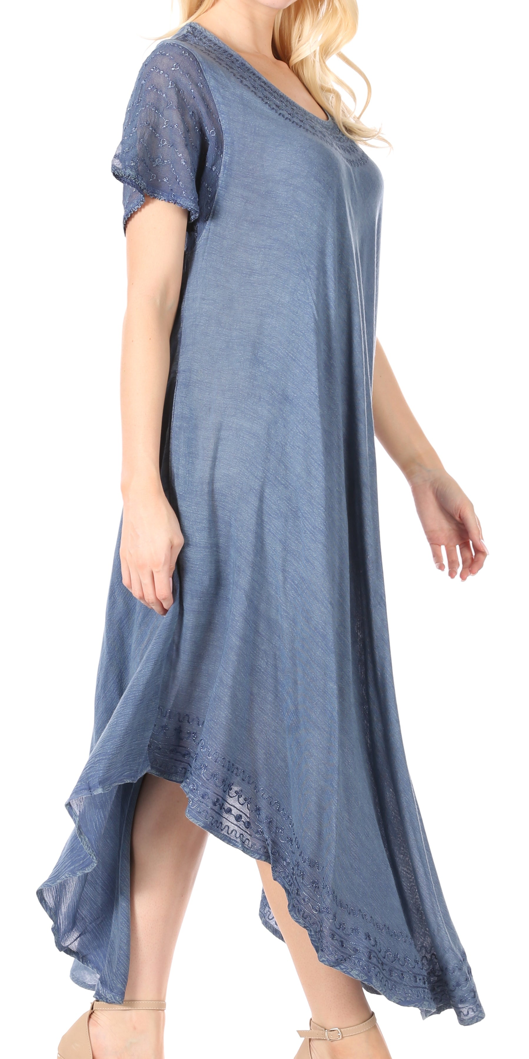 Women’s Relaxed Embroidered Caftan Dress