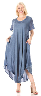 Women’s Relaxed Embroidered Caftan Dress